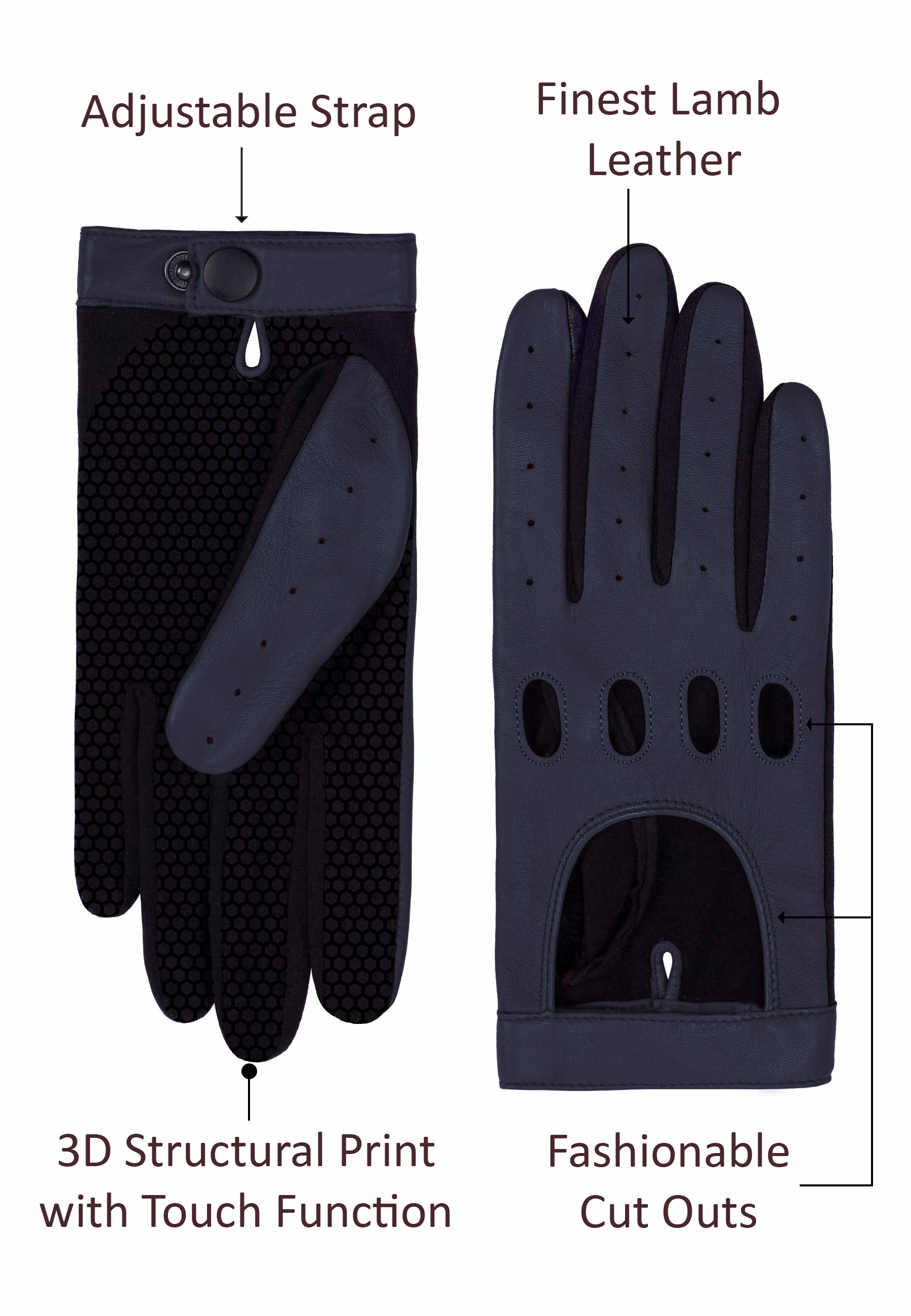 Kessler Mia Drivers Glove Lederhandschuh Damen mysterioso Leder Kessler Mia Drivers Glove Lederhandschuh Damen mysterioso Leder