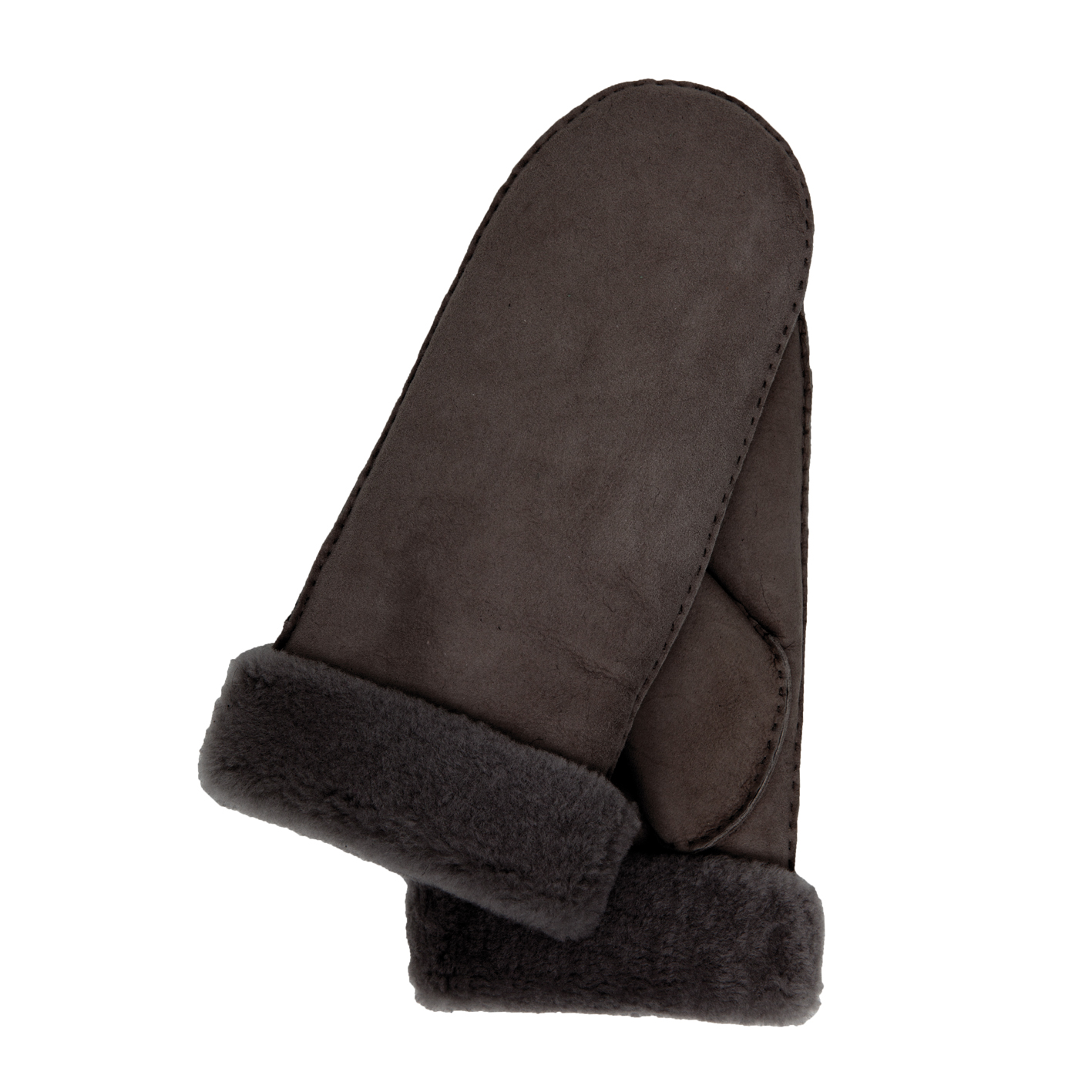 Kessler GRIT Fäustlinge Damen dark brown Merino Lammfell