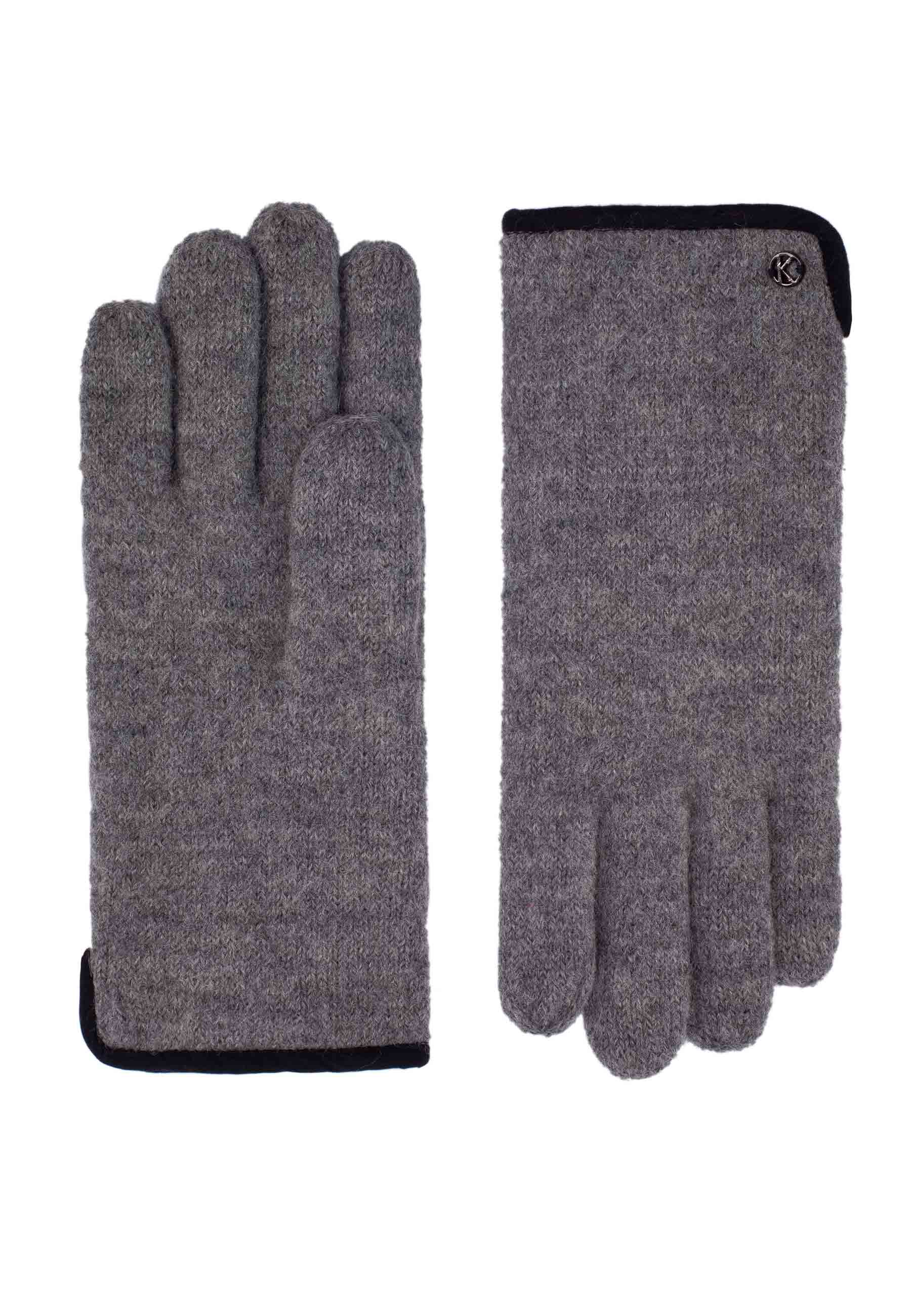 Kessler SASHA Strickhandschuh Damen Herren light grey melange Schurwolle