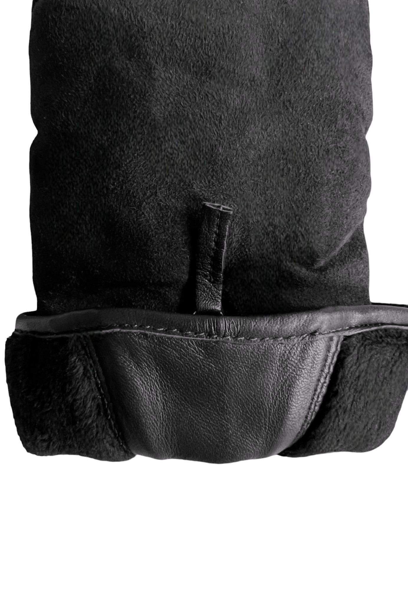 Kessler ALMA Fäustling Damen schwarz Leder Plüsch Kessler ALMA Fäustling Damen schwarz Leder Plüsch