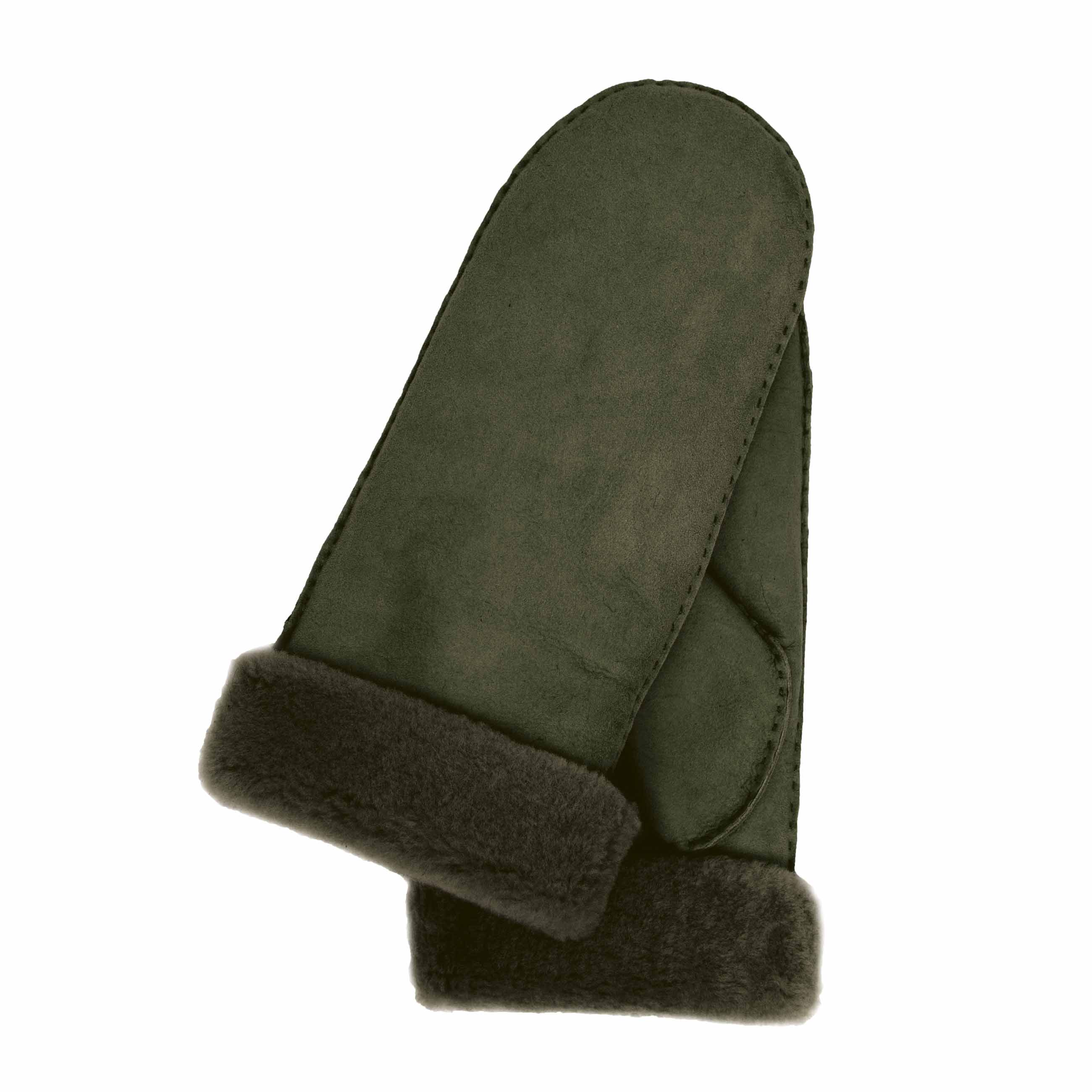 Kessler GRIT Fäustlinge Damen olive Merino Lammfell Kessler GRIT Fäustlinge Damen olive Merino Lammfell