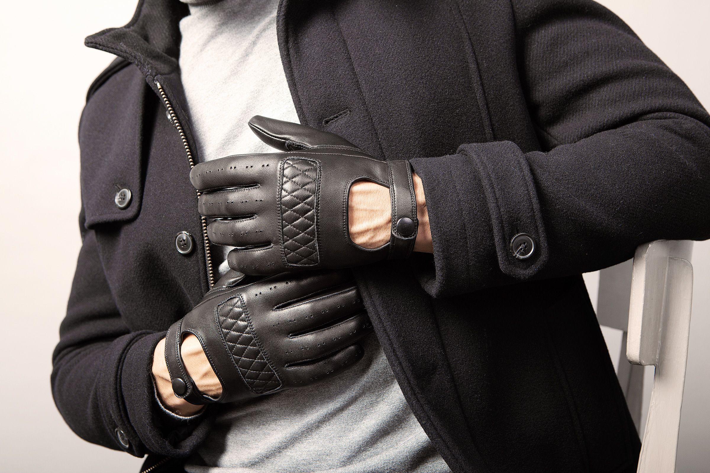 Kessler ARCHIE Lederhandschuh Herren schwarz Leder
