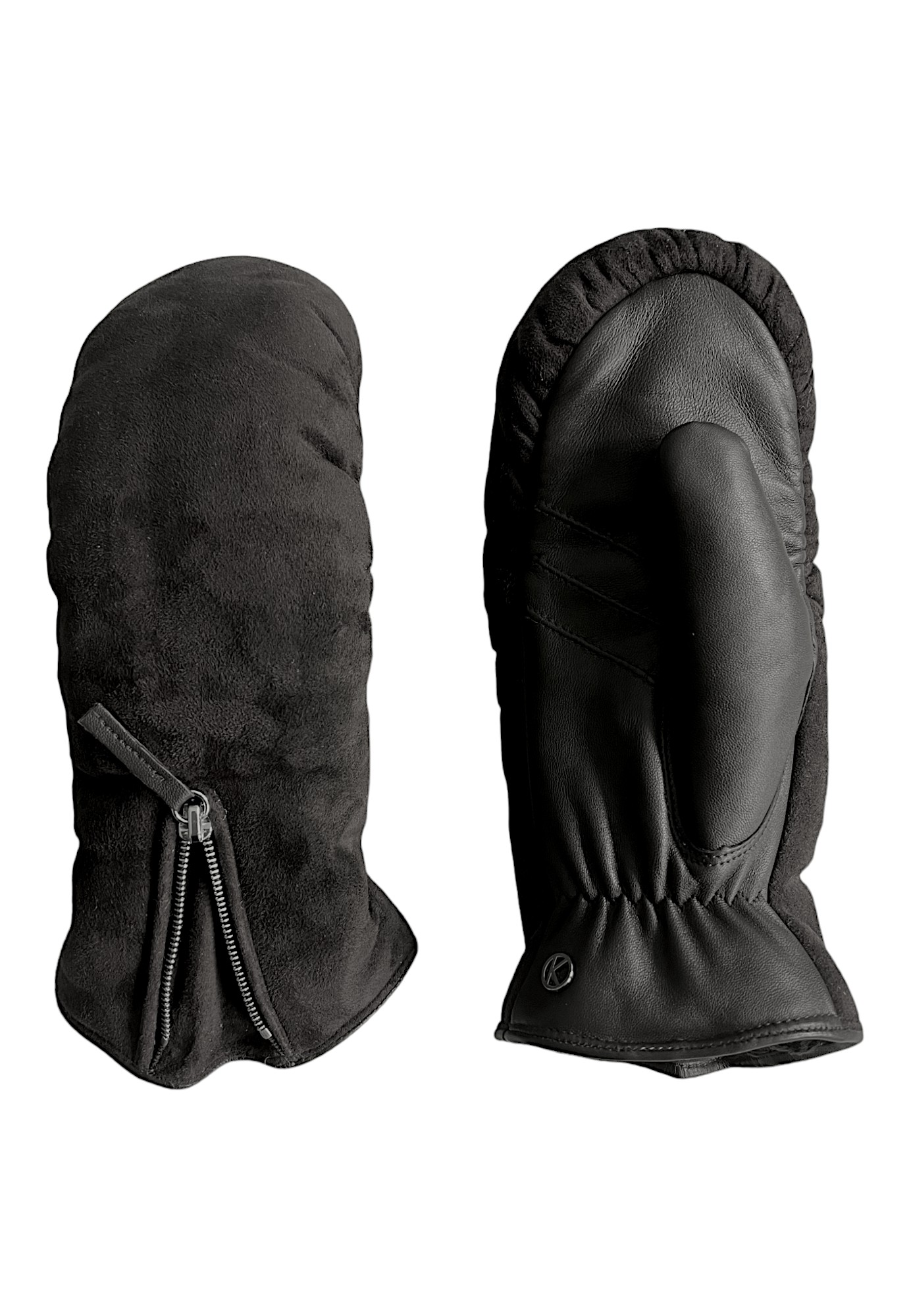 Kessler ALMA Fäustling Damen schwarz Leder Plüsch Kessler ALMA Fäustling Damen schwarz Leder Plüsch