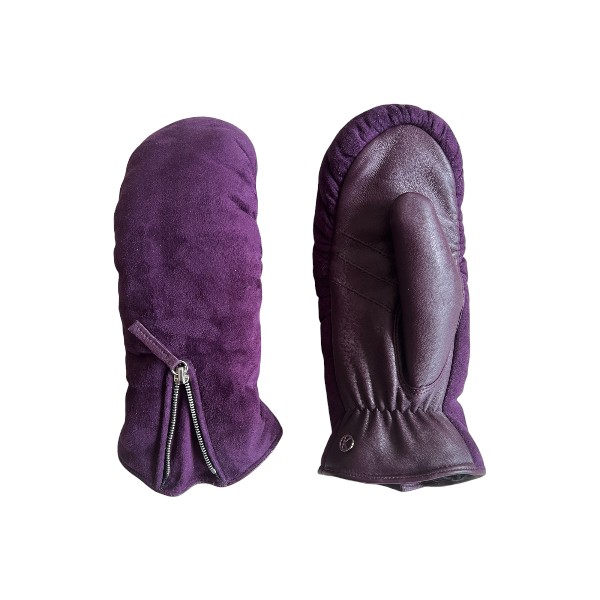 Kessler ALMA Fäustling Damen deep purple Leder Plüsch Kessler ALMA Fäustling Damen deep purple Leder Plüsch