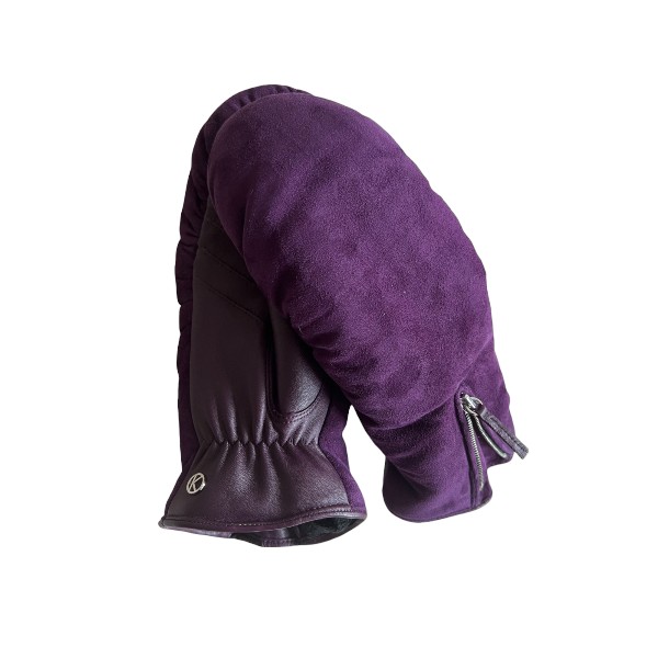 Kessler ALMA Fäustling Damen deep purple Leder Plüsch Kessler ALMA Fäustling Damen deep purple Leder Plüsch