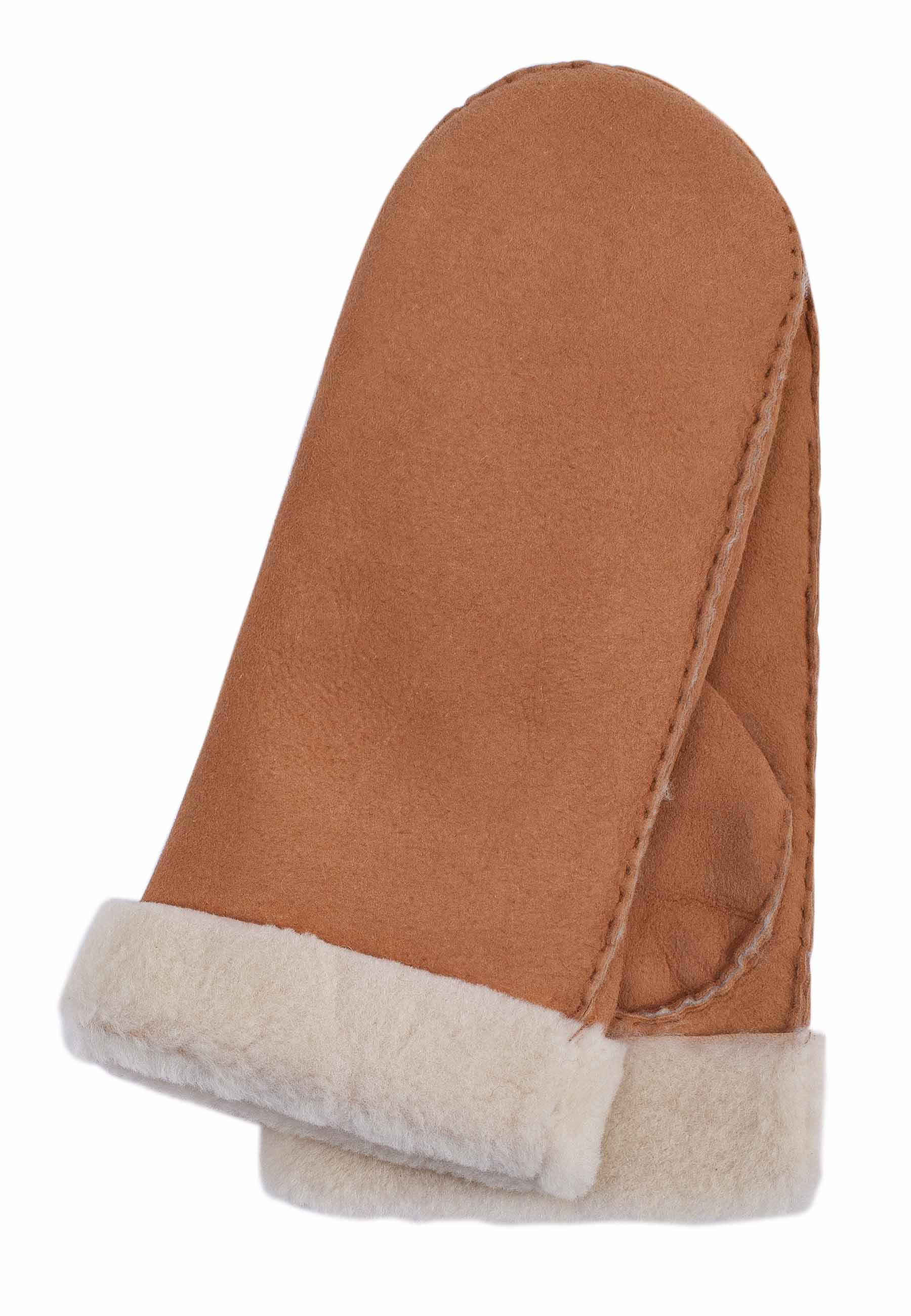 Kessler GRIT Fäustlinge Damen honey Merino Lammfell Kessler GRIT Fäustlinge Damen honey Merino Lammfell