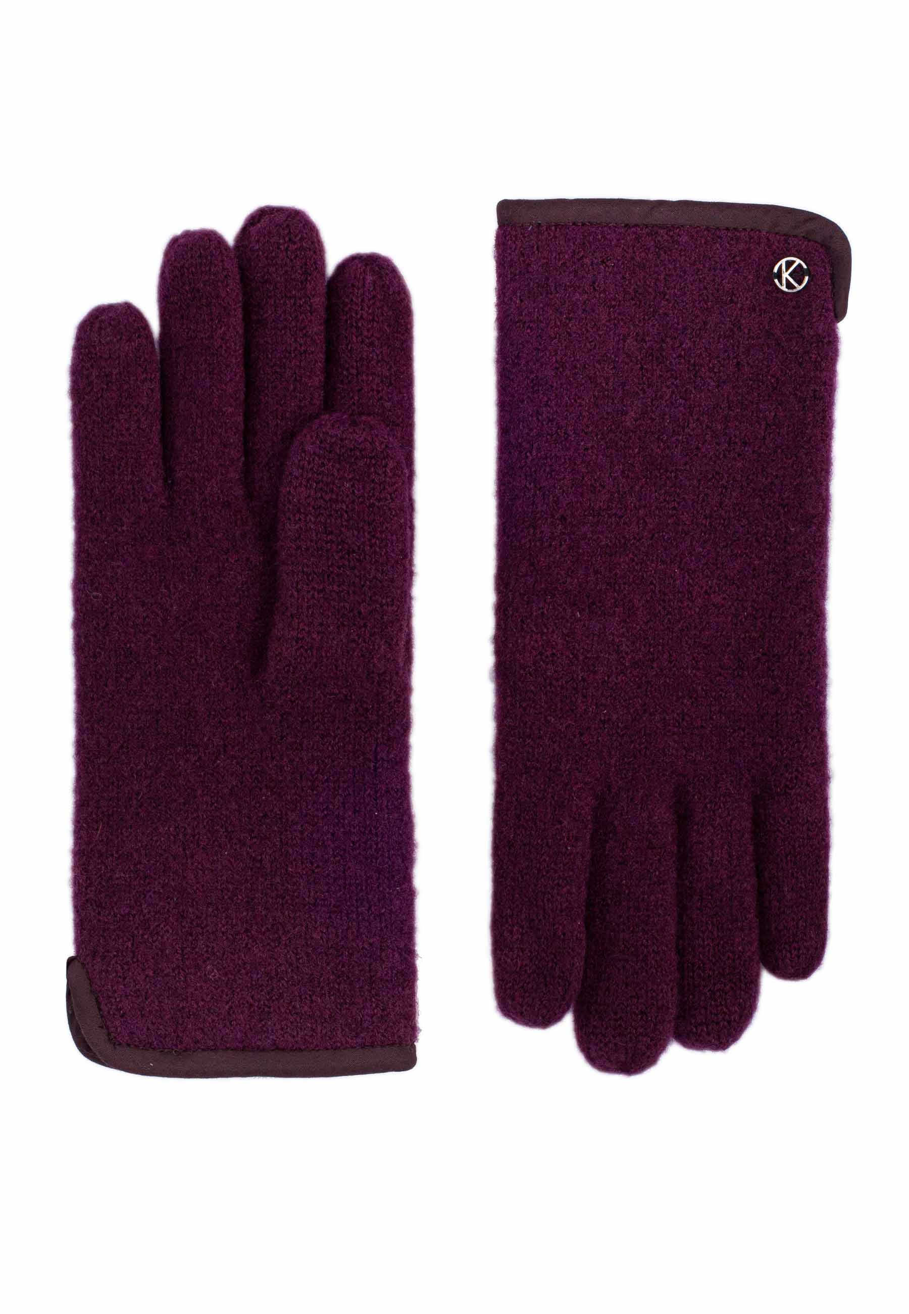 Kessler SASHA Strickhandschuh Damen Herren deep purple Schurwolle Kessler SASHA Strickhandschuh Damen Herren deep purple Schurwolle