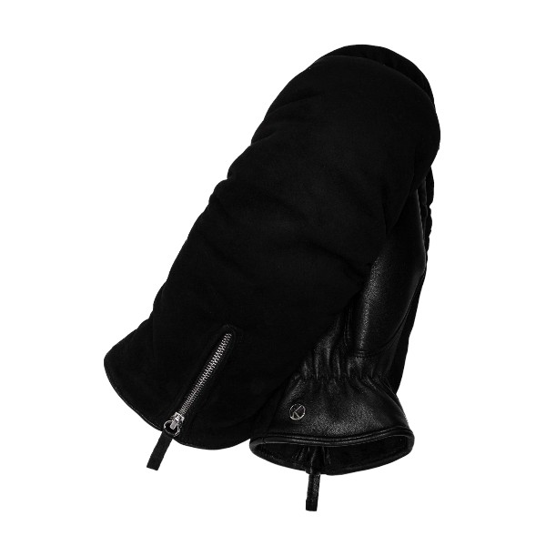 Kessler ALMA Fäustling Damen schwarz Leder Plüsch Kessler ALMA Fäustling Damen schwarz Leder Plüsch