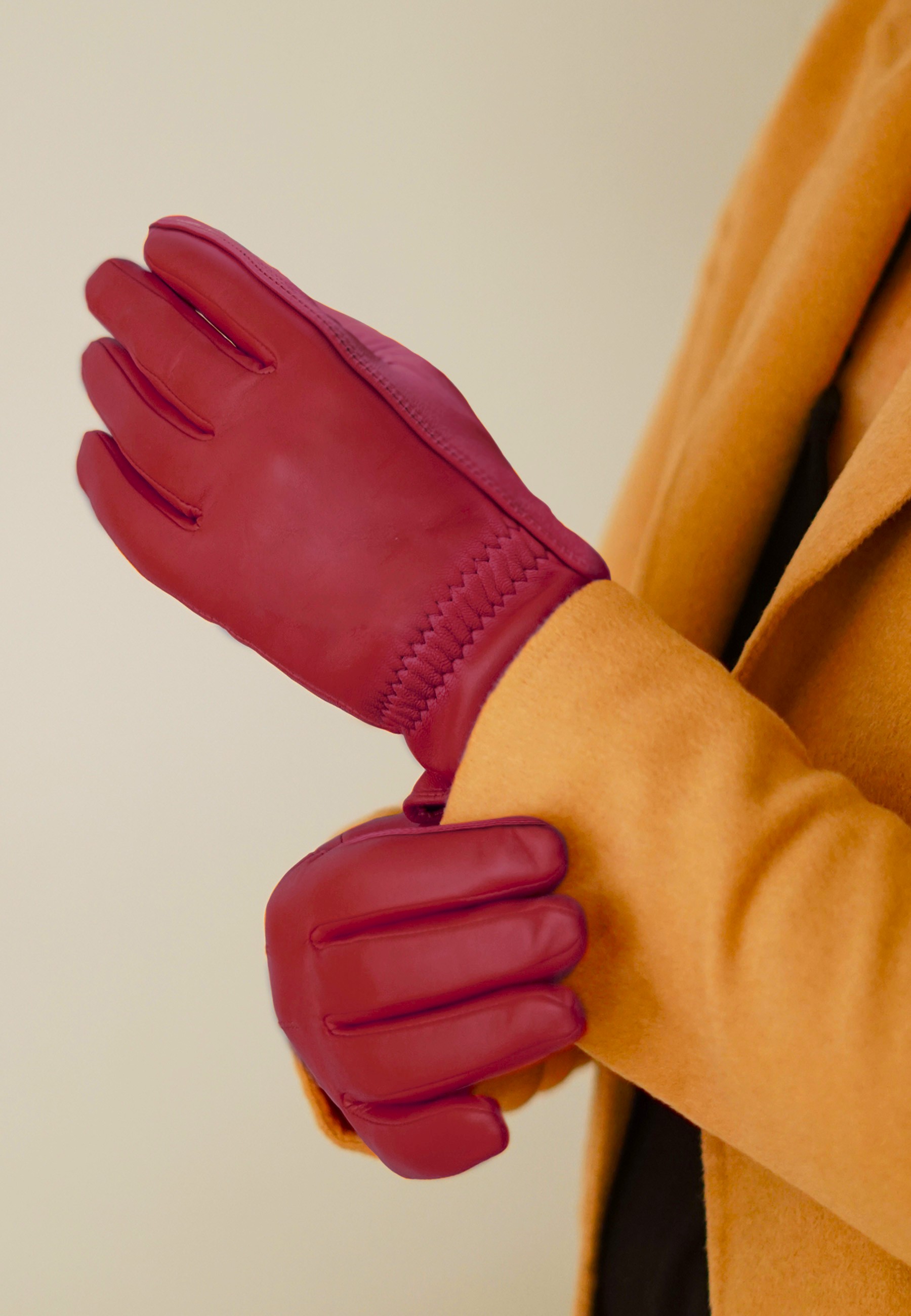 Kessler SADIE Lederhandschuhe Damen crimson red Leder Kessler SADIE Lederhandschuhe Damen crimson red Leder