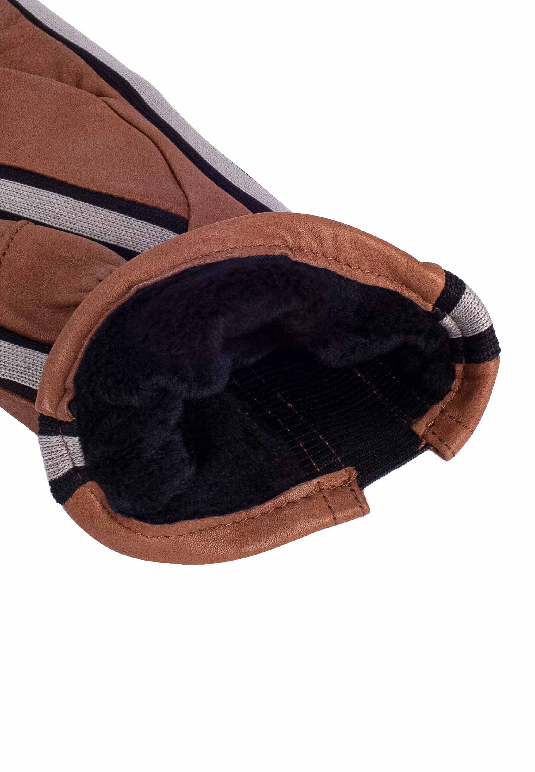 Kessler GIL Lederhandschuh Damen medium brown Vintage Ziegenleder