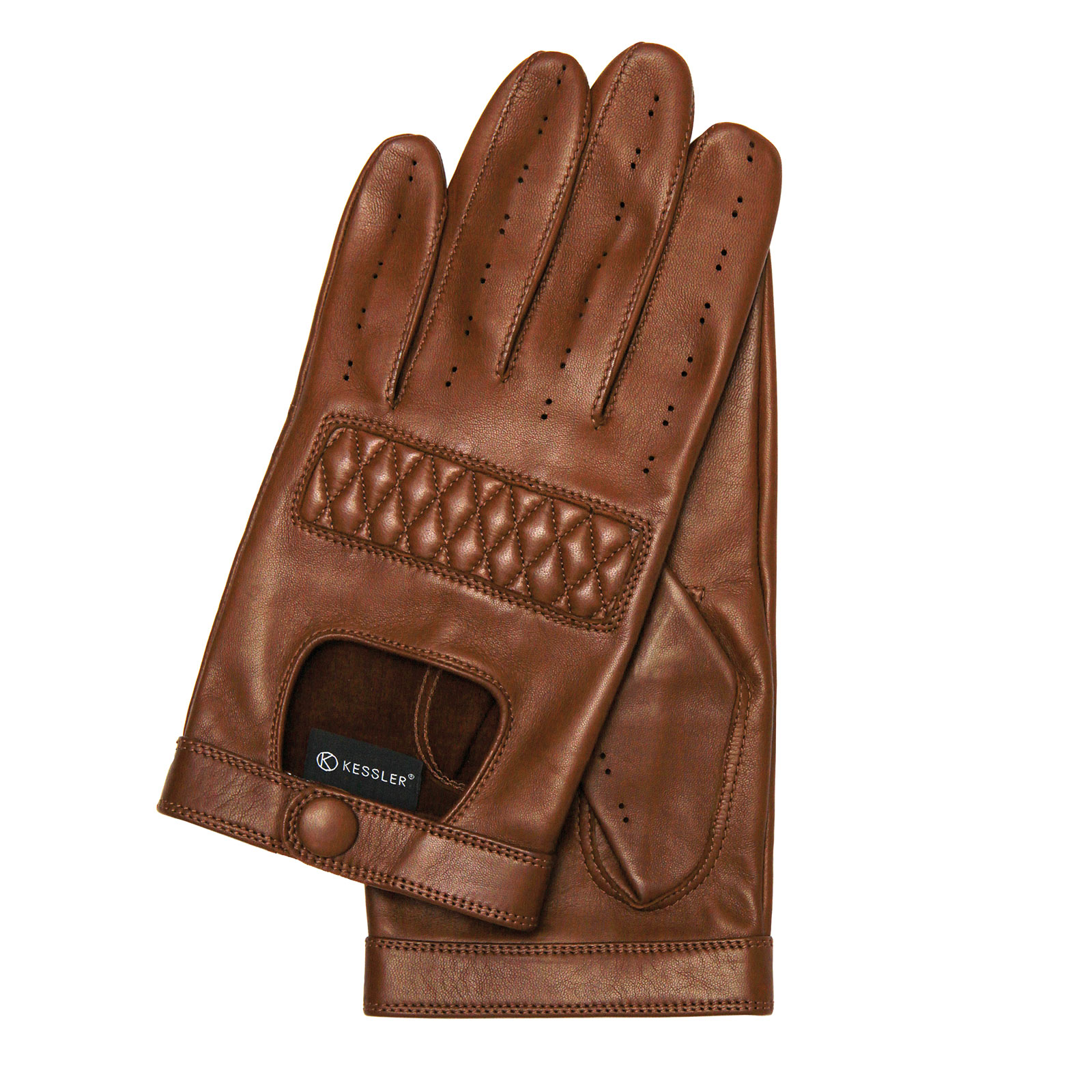 Kessler ARCHIE Lederhandschuh Herren tabacco Leder